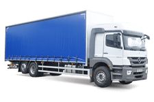 Car Hire Bangor - 26 Tonne Curtain Side Truck - Truck hire Bangor