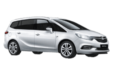 Car Hire Bangor - Vauxhall Zafira 5 + 2 - Minibus hire Bangor